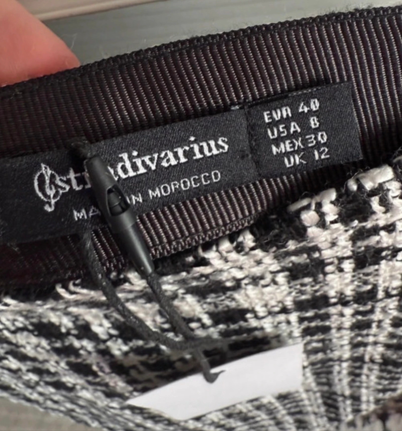 Saia de Tweed xadrez da Stradivarius (Tamanho 40) – photo 3